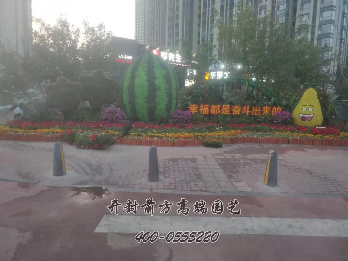 北京大兴区立体花坛造型