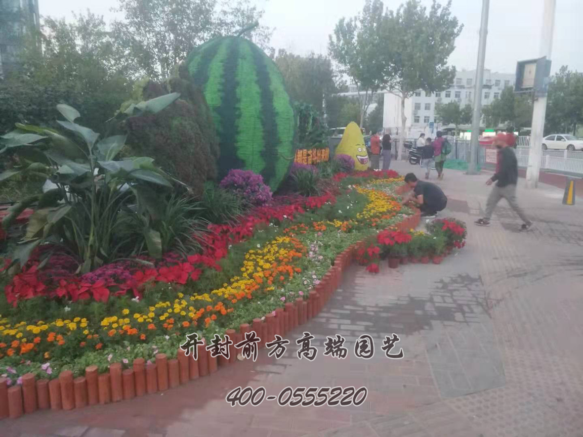 北京大兴区立体花坛造型
